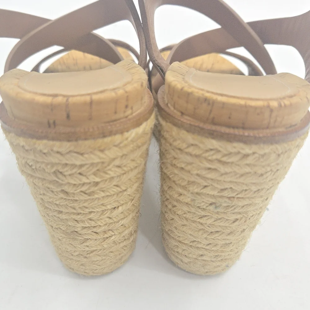 Salvador Ferragamo Gioela Sandals Raffia Wedge Platform‎